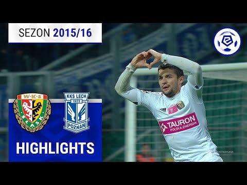 Śląsk Wrocław - Lech Poznań 1:1 | SKRÓT | Ekstraklasa 2015/16 | 14. Kolejka