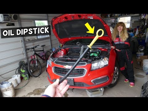 OIL DIPSTICK TUBE REPLACEMENT REMOVAL CHEVROLET CRUZE CHEVY SONIC