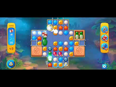 Fishdom Easy Level 11063 (with ingame lightning booster) @choraelmin