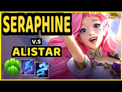 JACTROLL (SERAPHINE) vs ALISTAR - BOTTOM SUPPORT GAMEPLAY - EUW Ranked GRANDMASTER