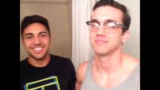 Brandon Shaw's special talent. With Shamir Shiraz. #childhoodfriends...