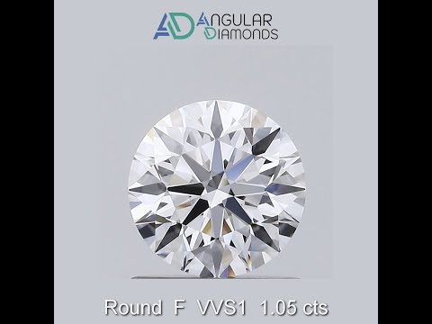 Round F VVS1 1.05 Carat IGI CVD HPHT Lab Grown Created Diamonds