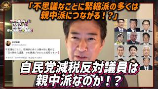 自民党減税反対議員は親中派なのか！？「不思議なことに緊縮派の多くは親中派につながる！？」【2026年8月2日やなチャン】