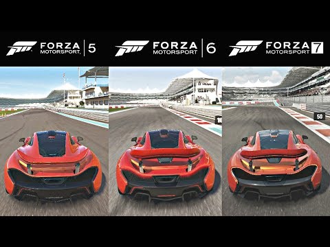 FORZA 5 vs FORZA 6 vs FORZA 7 | Side by Side Graphics Comparison