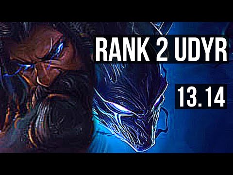 UDYR vs NOCTURNE (JNG) | Rank 2 Udyr, 1900+ games, 1.7M mastery, 13/3/3 | EUW Challenger | 13.14
