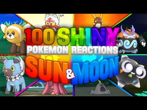 100 EPIC SHINY POKEMON REACTIONS! Pokemon Sun and Moon Shiny Montage Video