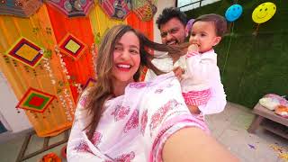 Asher ki FIRST HOLI with FAMILY