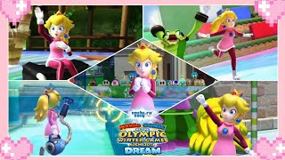 Mario & Sonic at the Sochi 2014 Olympic Winter Games (All Dream Events) - peach gameplay