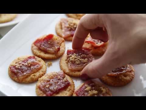How to Make Candied Bacon Cracker Appetizer