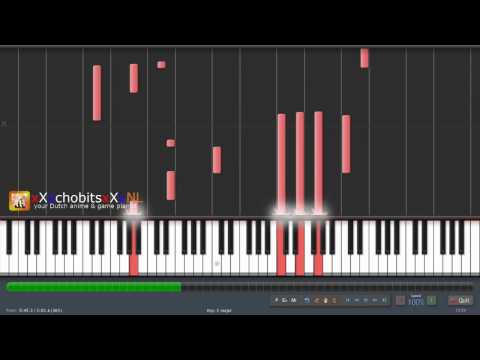 Final Fantasy XIII-2 - ~Wish~ - piano solo - synthesia tutorial - HD