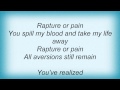 Symphony X - Rapture Or Pain Lyrics