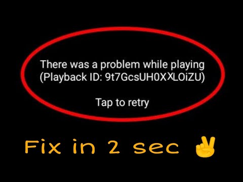 YouTube Video not Playing || Showing Playback ID Error || YouTube Retry To Play Error, Solution