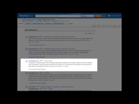 Using Keycite On Westlawnext