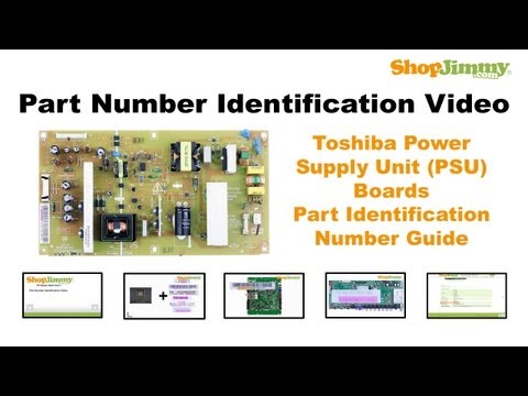 TV Part Number Identification Guide for Toshiba Main Scaler Boards LCD LED Plasma TVs