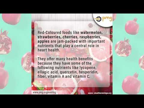 Red coloured fruits keep your heart strong