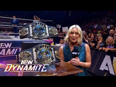 Tony Khan debuts the NEW AEW Women's World Tag Team Championships! | AEW Dynamite, 9/24/25