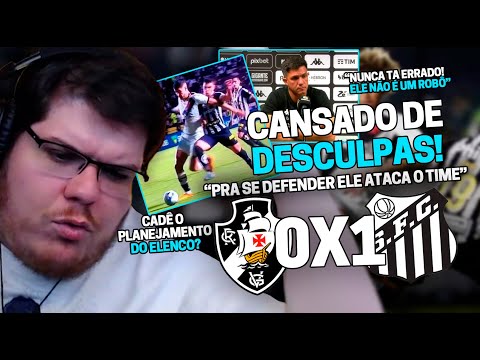 CASIMIRO REAGE E SE REVOLTA: VASCO 0 X 1 SANTOS PELO BRASILEIRÃO 2023 | Cortes do Casimito