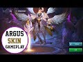 ARGUS NEW SKIN GAMEPLAY LIGHT OF DAWN MOBILE LEGENDS