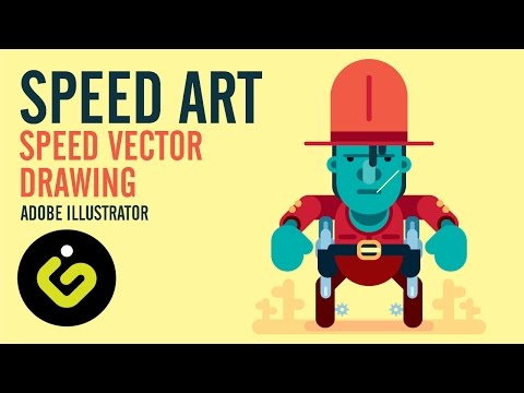 Vector Art In Adobe Illustrator, Speed Drawing Tutorial