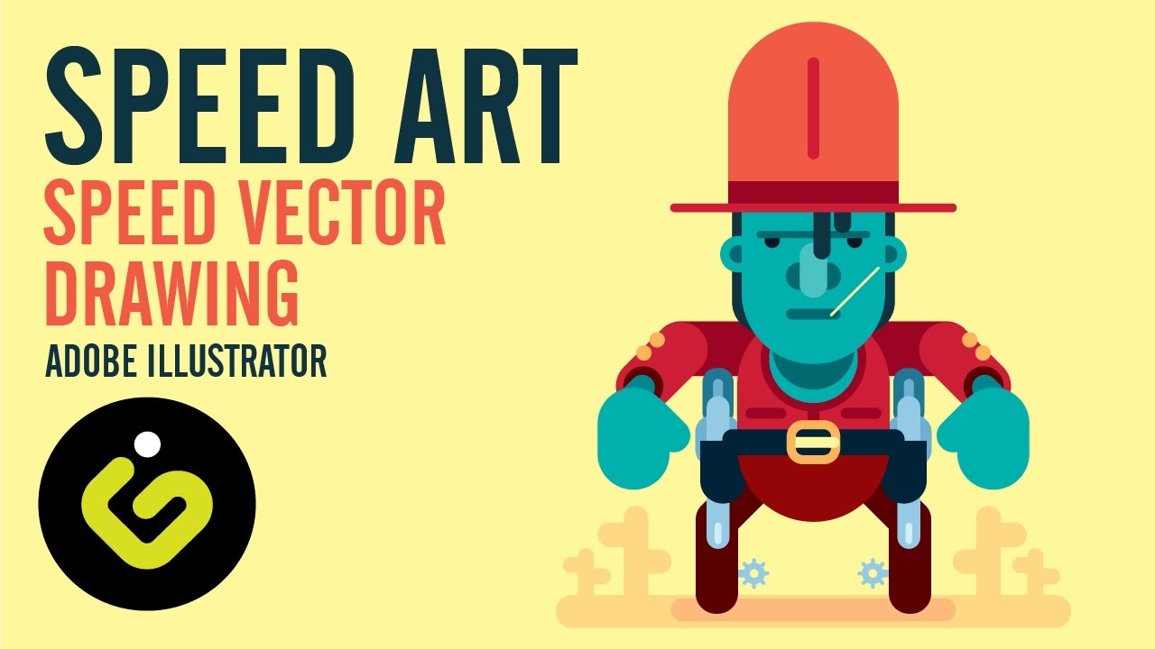 Vector Art In Adobe Illustrator, Speed Drawing Tutorial