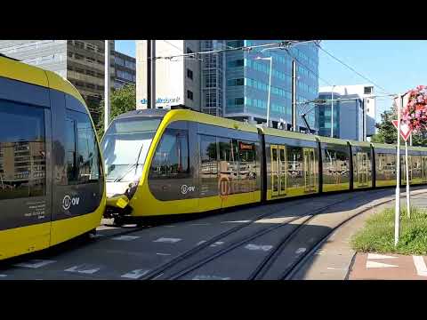 Tram in Utrecht, The Netherlands.