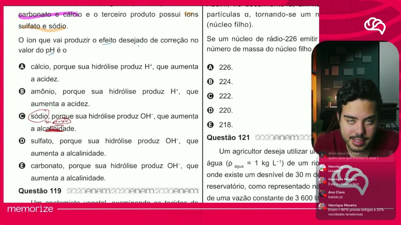 Resolução em Vídeo — Questão 118 ENEM 2020 PPL