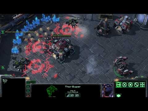 Starcraft 2 Super Thor Nuke ability test