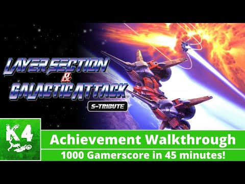Layer Section & Galactic Attack S-Tribute - Achievement Guide Walkthrough (1000G IN 45 MINUTES!)