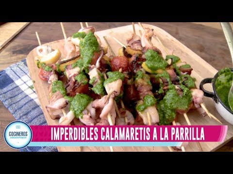Brochettes de calamares a la parrilla, Todo a las brasas