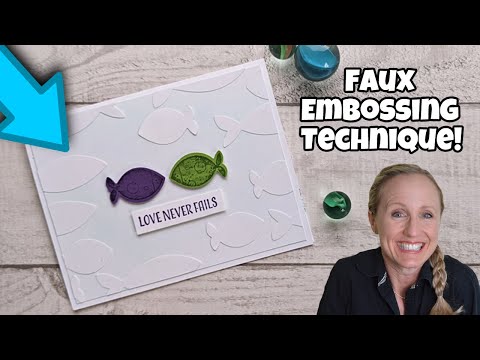 No Machine?  Add texture with this Faux Embossing Technique!!!