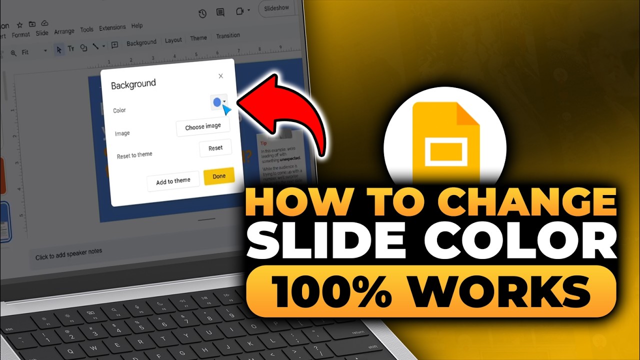 How To Change Slide Color in Google Slides (FAST & EASY) | 100% WORKS | NO Yapping, To The Point!