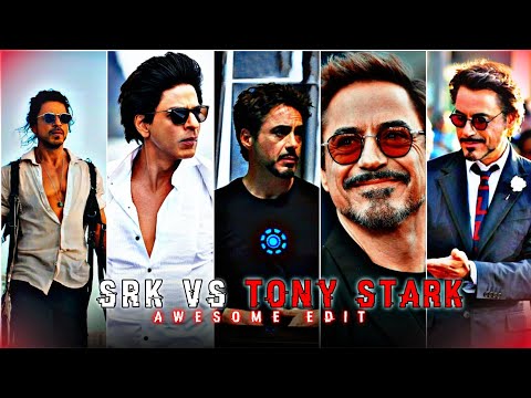 SRK Vs Tony Stark edit Status 🥵🥵 | Iron man Edit 🥵🥵 #marvel #srk