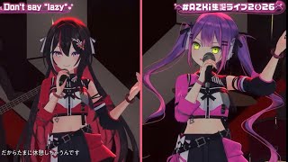 Azki and Towa sing Don’t Say “Lazy”- K-ON 【AZKi 3D Birthday Live】