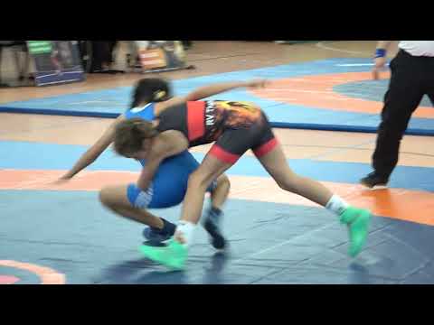 Wrestling / Ringen Schulmeisterschaft Zschopau 2023, weibl. Schüler, 38 kg, FR, Drechsel - Batbayar