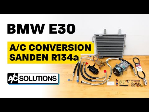 BMW E30 R134a Sanden Conversion Kit How-To & Installation Video - A/C Solutions