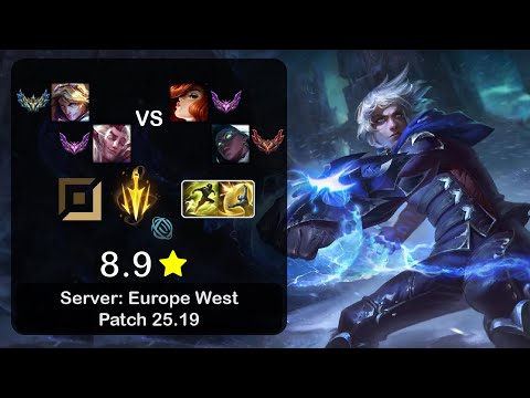 Ezreal ADC + Rakan vs Miss Fortune + Senna - EUW Challenger - Patch 25.19