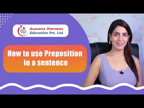 What are prepositions and how to use them in a sentence | Learn with Auscanz Overseas Education