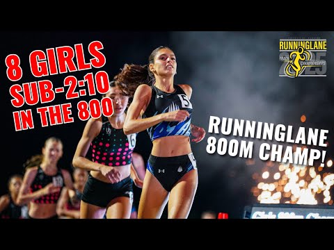 A STACKED 800m race sends 8 girls sub-2:10 in the 800 - FULL RACE