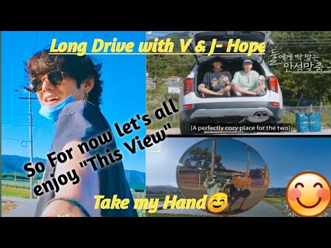 BTS In The Soop Episode 6 Part 2 (V & J -Hope enjoying long Drive)