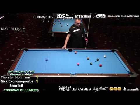 2019 NYC 8-Ball Championship - Thorsten Hohmann vs Nick Ekonomopoulos