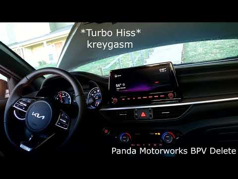 Kia Forte GT Panda Motorworks BPV Delete (Before and After revs) -$5 TURBO MOD