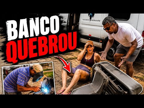 O BANCO QUEBROU COM O MOTORHOME ANDANDO 