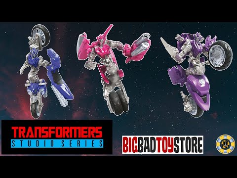 Transformers Studio Series 52 Deluxe Chromia, Arcee, and Elita-1