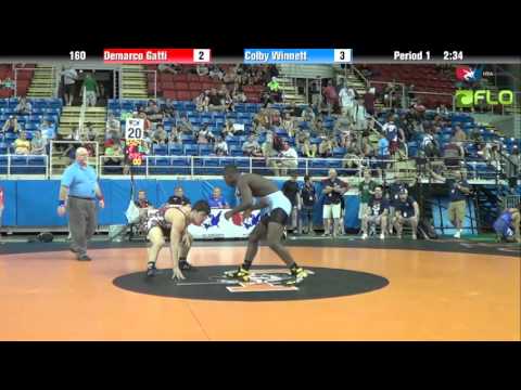 Cadet 160 - Demarco Gatti (Georgia) vs. Colby Winnett (Oregon)