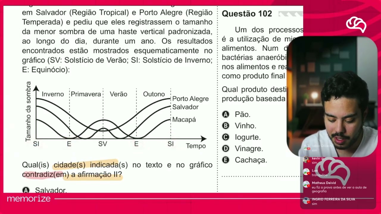 Resolução em Vídeo — Questão 100 ENEM 2019 PPL