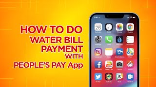 How to do a Water Bill payment with People