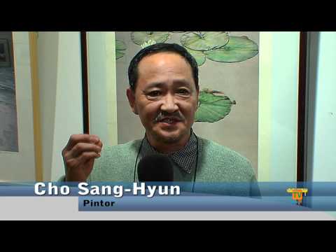 31/03/12 – El pintor Surcoreano Cho Sang-Hyun visitó su exposición en La Nucía.