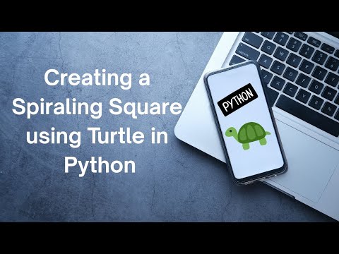 Spiraling Square In Python Turtles