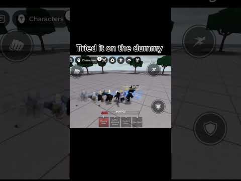 Trying Kyoto combo on Dummy | Kyoto combo on Weakest Dummy in TSB #thestrongestbattlegrounds