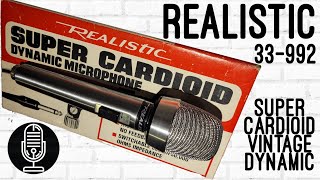 Video thumbnail for Realistic 33-992 Super Cardioid Dual Impedance Dynamic Microphone | Vintage Mic Week! by Obscure Mics